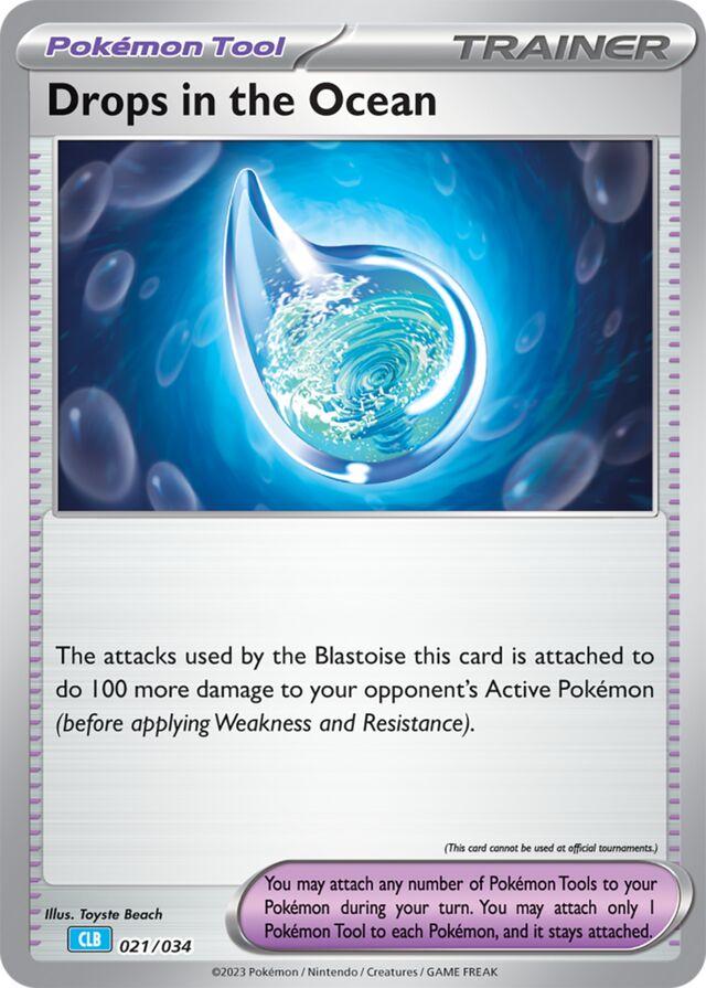 Set of 3: Scorching Charcoal, Drops in the Ocean and Sun seed - Pokemon TCG Classic